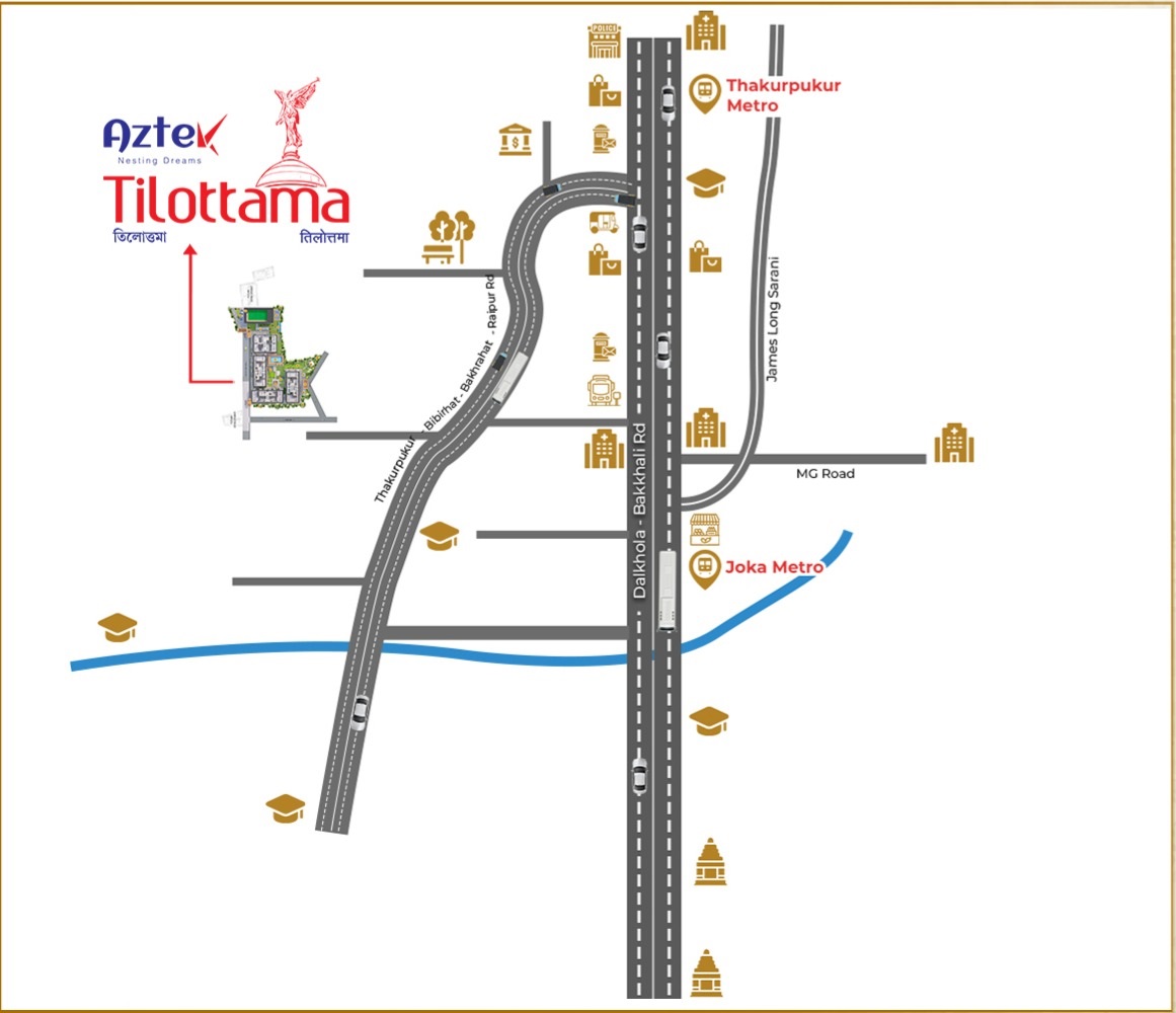Aztek Tilottama — Location Map